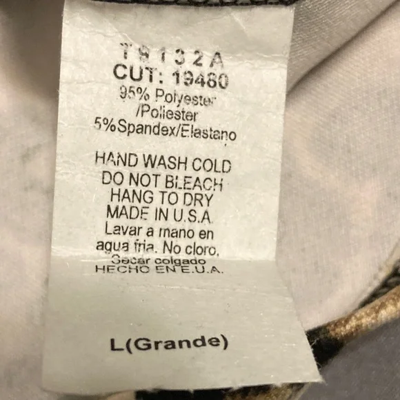 Elegant Soft Stretch Leopard Print Pencil Skirt Marked Large Fits Small - Picture 7 of 7